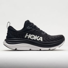 HOKA Gaviota 5 Men's Running Shoes Black/White Size 9.5 Width D - Medium