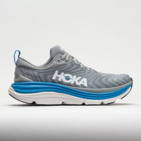 HOKA Gaviota 5 Men's Running Shoes Limestone/Diva Blue Size 13 Width EE - Wide