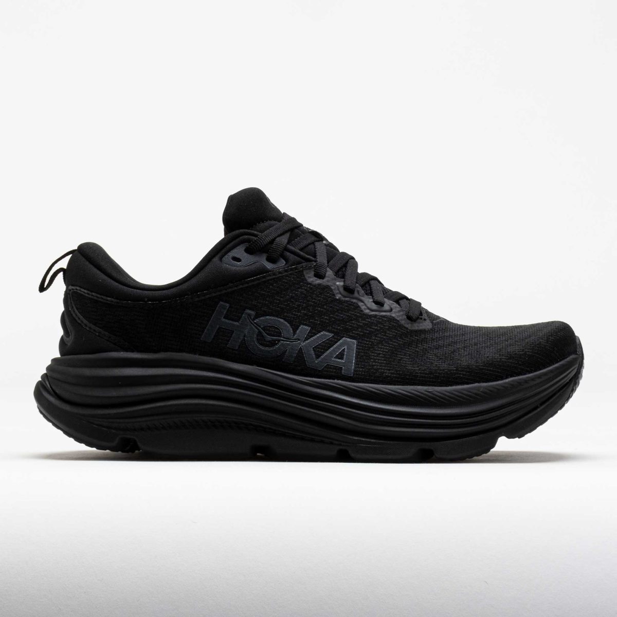HOKA Gaviota 5 Women's Running Shoes Black/Black Size 9 Width D - Wide