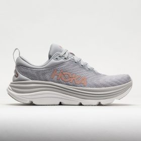 HOKA Gaviota 5 Women's Running Shoes Harbor Mist/Rose Gold Size 9.5 Width D - Wide