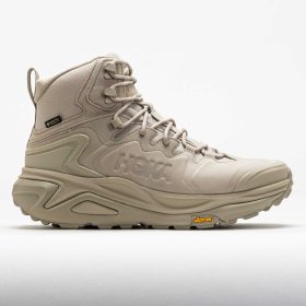 HOKA Kaha 3 GTX Men's Hiking Shoes Raw Linen/Oat Milk Size 11 Width D - Medium