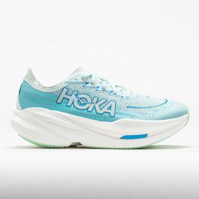 HOKA Mach X 2 Women's Running Shoes Snow Melt/Blue Spark Size 9.5 Width B - Medium