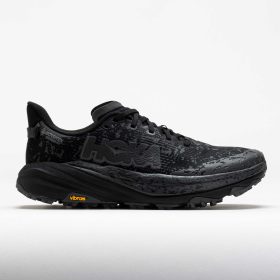 HOKA Speedgoat 6 GTX Men's Trail Running Shoes Black/Outer Orbit Size 9.5 Width D - Medium