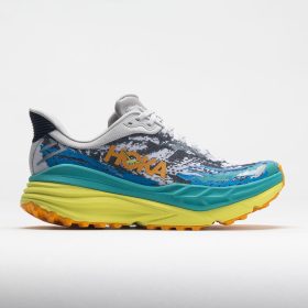 HOKA Stinson 7 Women's Trail Running Shoes White/Evening Primrose Size 7 Width B - Medium