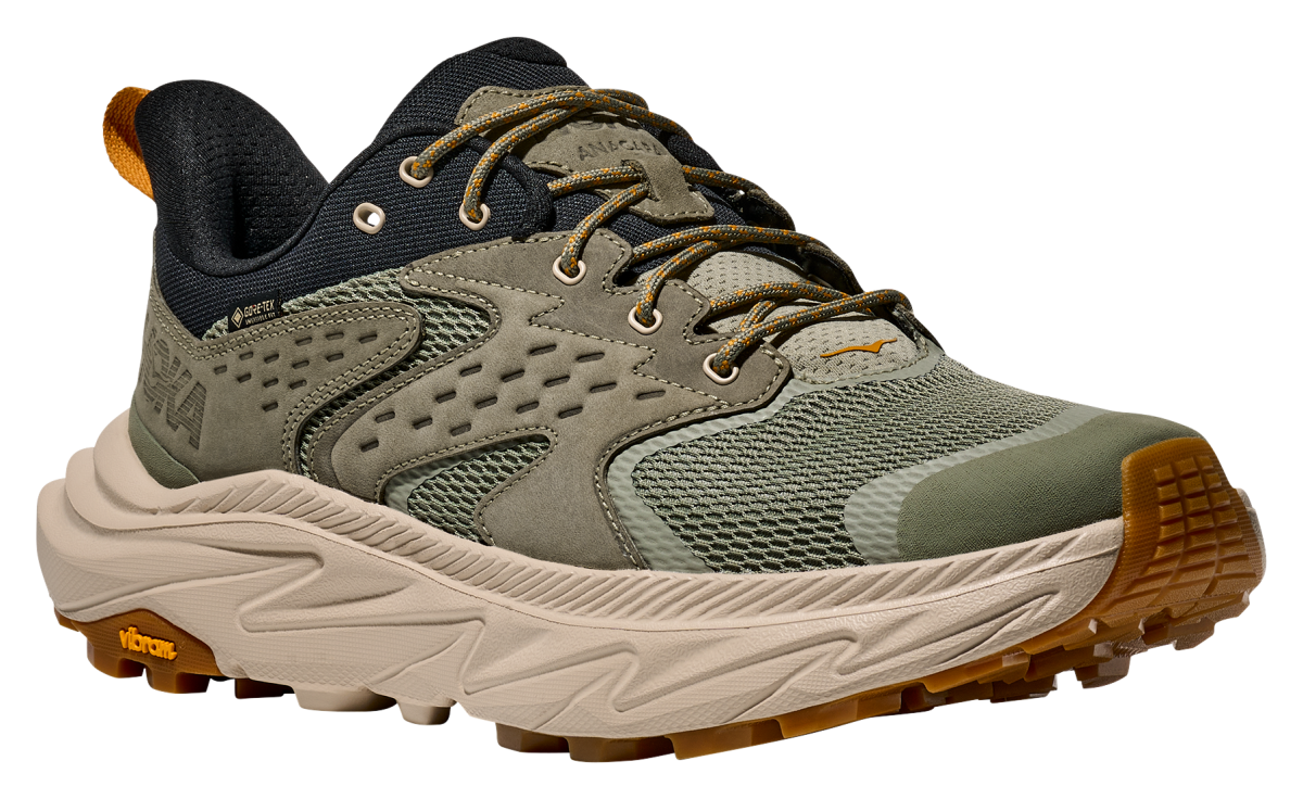 Hoka Anacapa 2 Low GTX Waterproof Hiking Shoes for Men - Sea Moss/Oatmeal - 13M