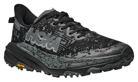 Hoka Speedgoat 6 GTX Waterproof Trail Running Shoes for Men - Black/Outer Orbit - 13M