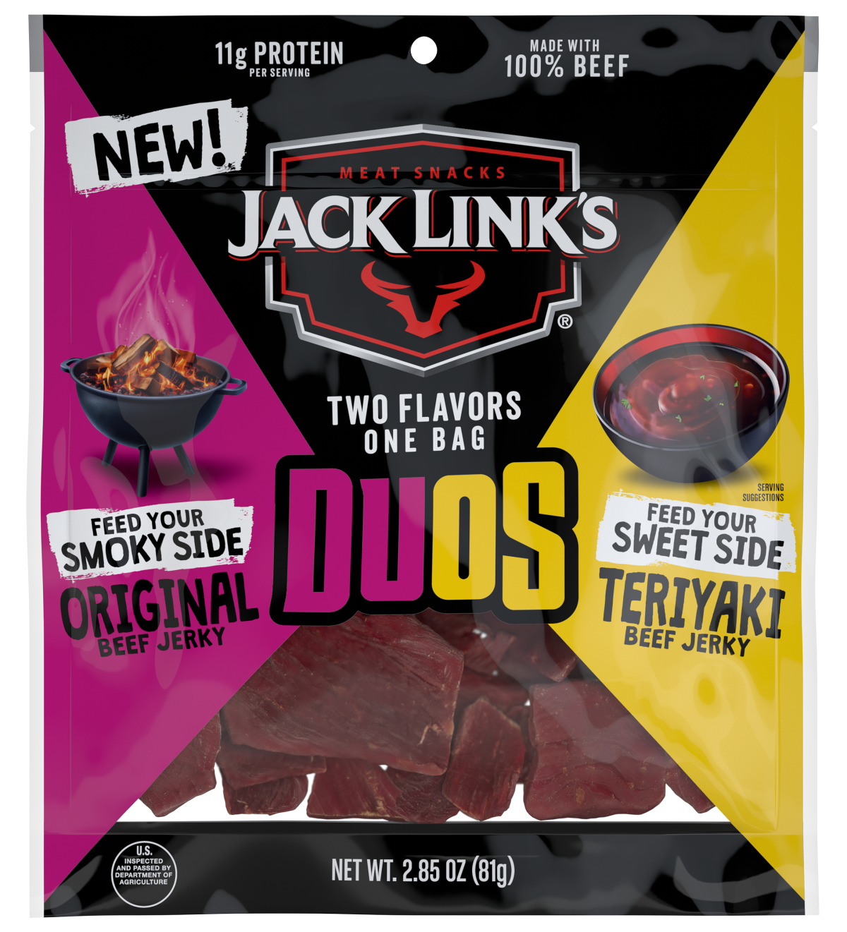 Jack Link's Original and Teriyaki Duos Beef Jerky
