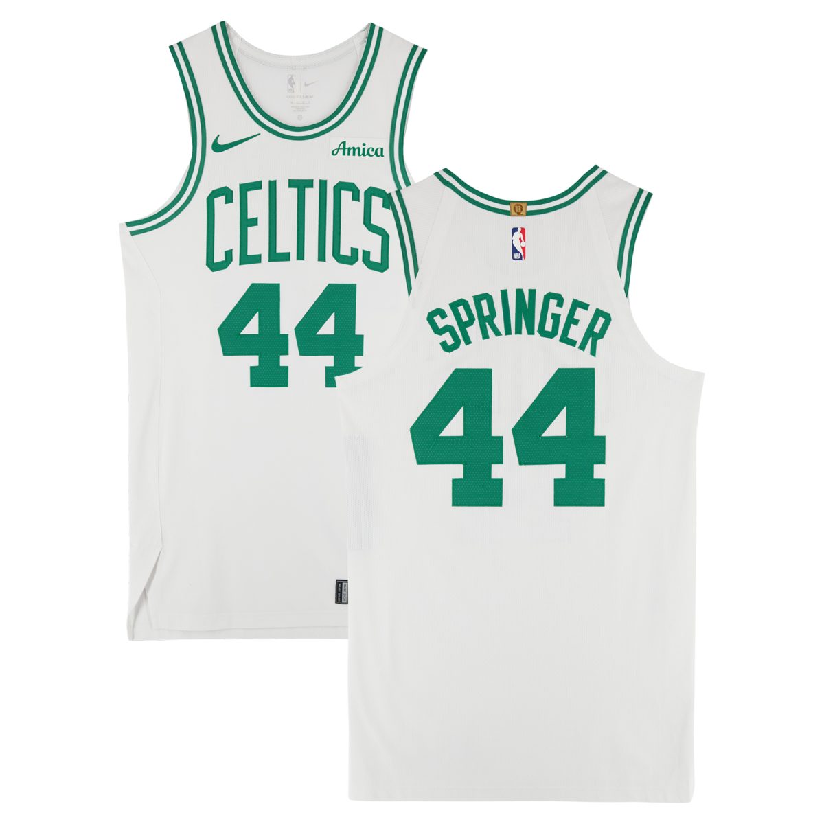 Jaden Springer Boston Celtics Game-Used #44 White Nike Jersey vs. Los Angeles Clippers on January 22, 2025 - Size 46+4