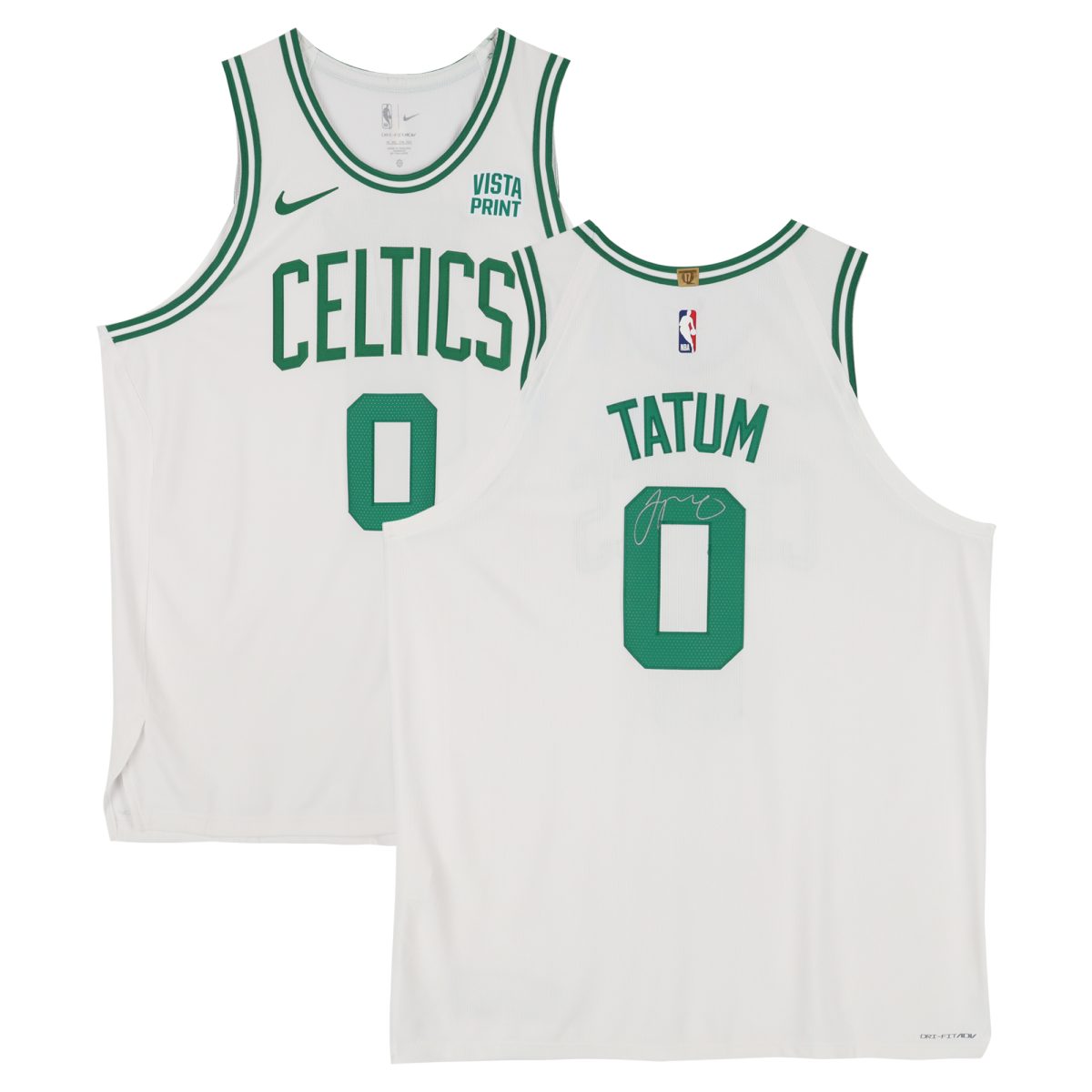Jayson Tatum Boston Celtics Autographed Nike White Association Edition Authentic Jersey with a Sponsor Patch