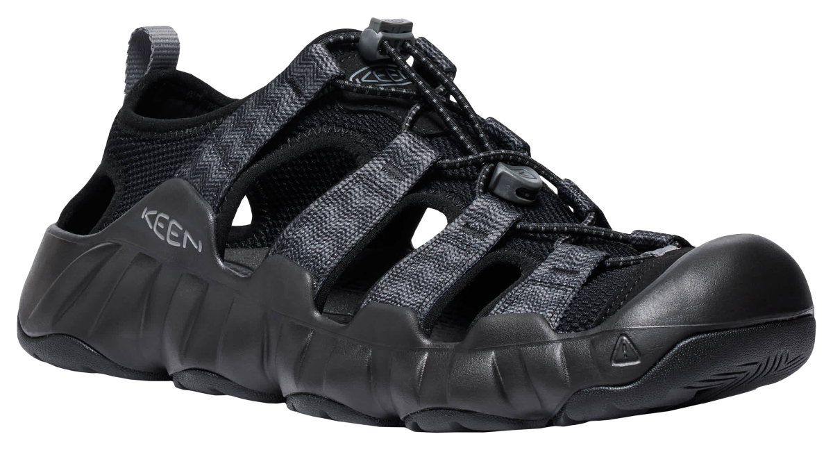 KEEN Hyperport H2 Sandals for Men - Black/Steel Grey - 10M