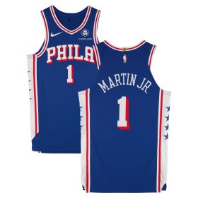 Kenyon Martin Jr. Philadelphia 76ers Game-Used #1 Royal Jersey vs. Chicago Bulls on December 8, 2024 - Size 46+4