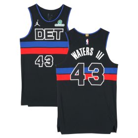 Lindy Waters III Detroit Pistons Player-Issued #43 Black Jersey from the 2024-25 NBA Season - Size 48+4