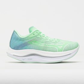 Mizuno Wave Rebellion Flash 2 Women's Running Shoes Neo Mint/White Size 8 Width B - Medium
