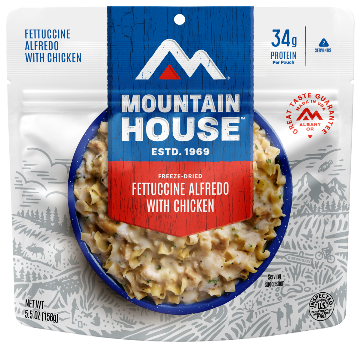 Mountain House Fettuccine Alfredo with Chicken Pouch