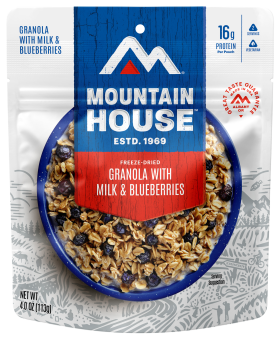 Mountain House Granola with Milk and Blueberries Pouch