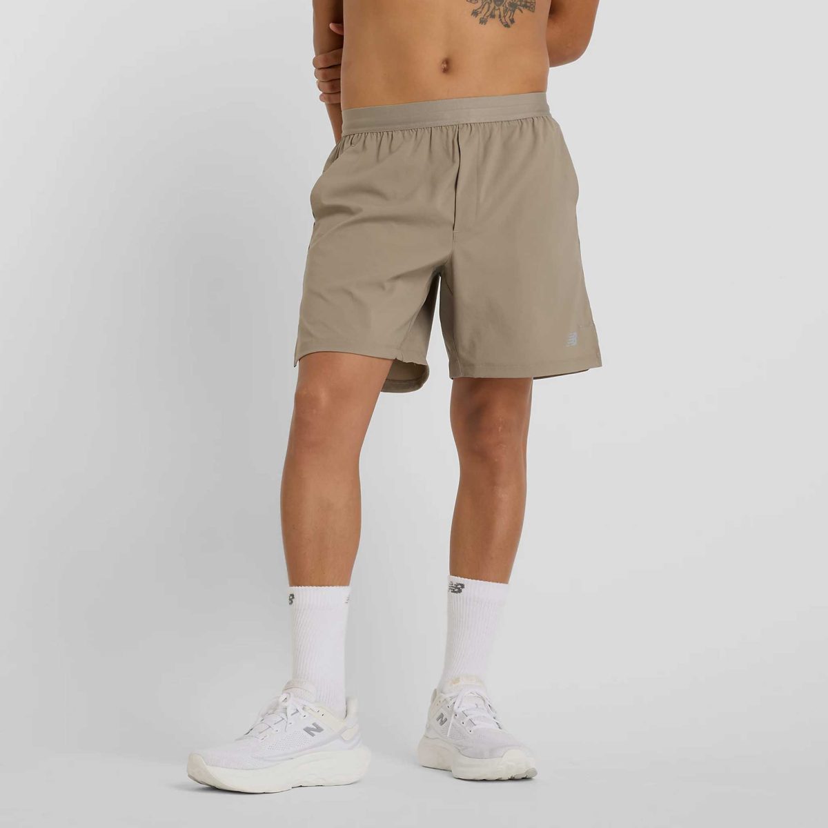 New Balance AC Lined Short 7" Men's Running Apparel Stoneware, Size XL