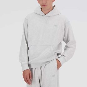 New Balance Athletics French Terry Hoodie Men's Running Apparel Ash Heather, Size XXL