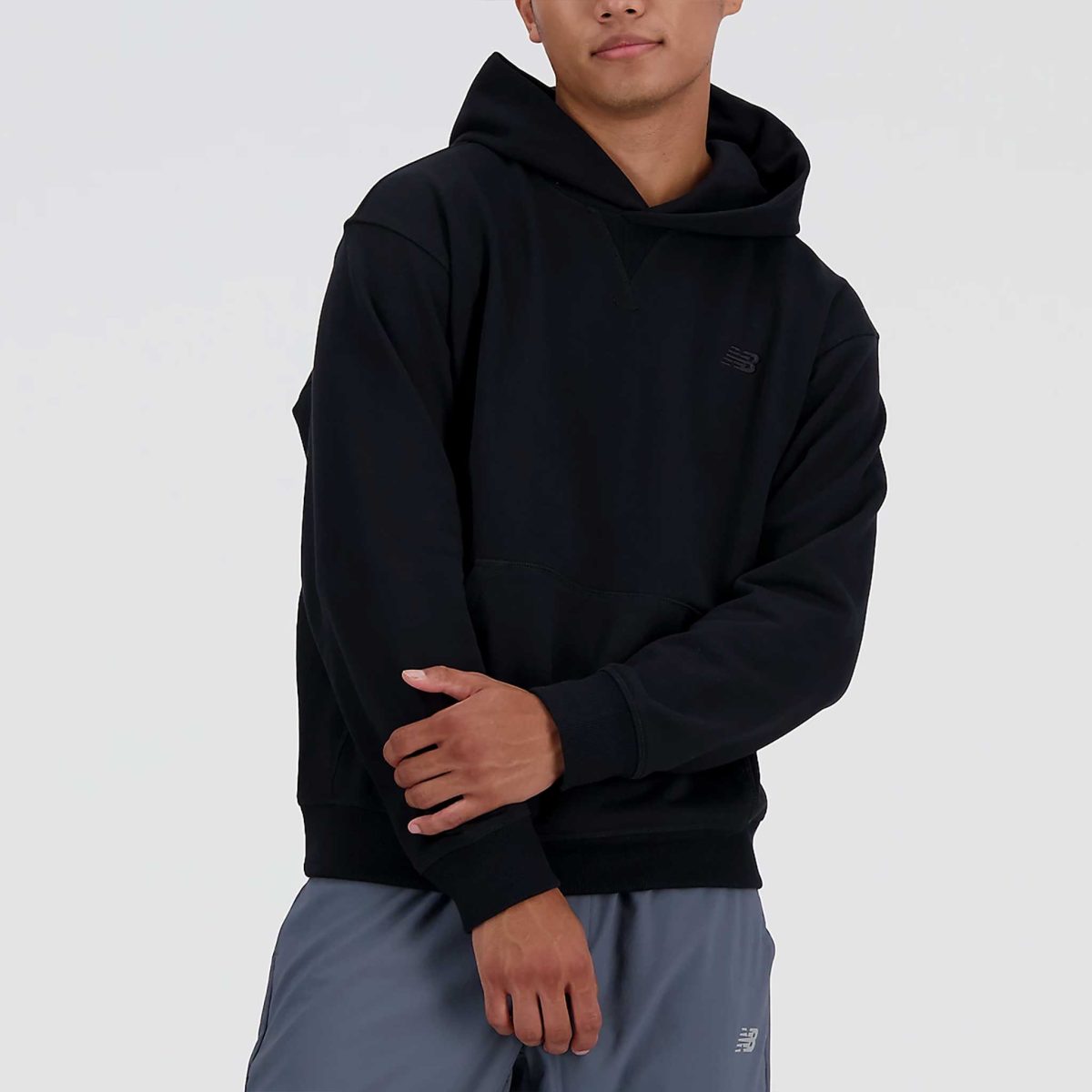 New Balance Athletics French Terry Hoodie Men's Running Apparel Black, Size XXL