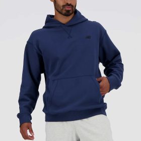 New Balance Athletics French Terry Hoodie Men's Running Apparel NB Navy, Size XXL