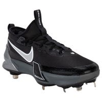 Nike Force Zoom Trout 9 Elite Men's Metal Baseball Cleats- 2024 Model in Black/Silver White Size 12.0