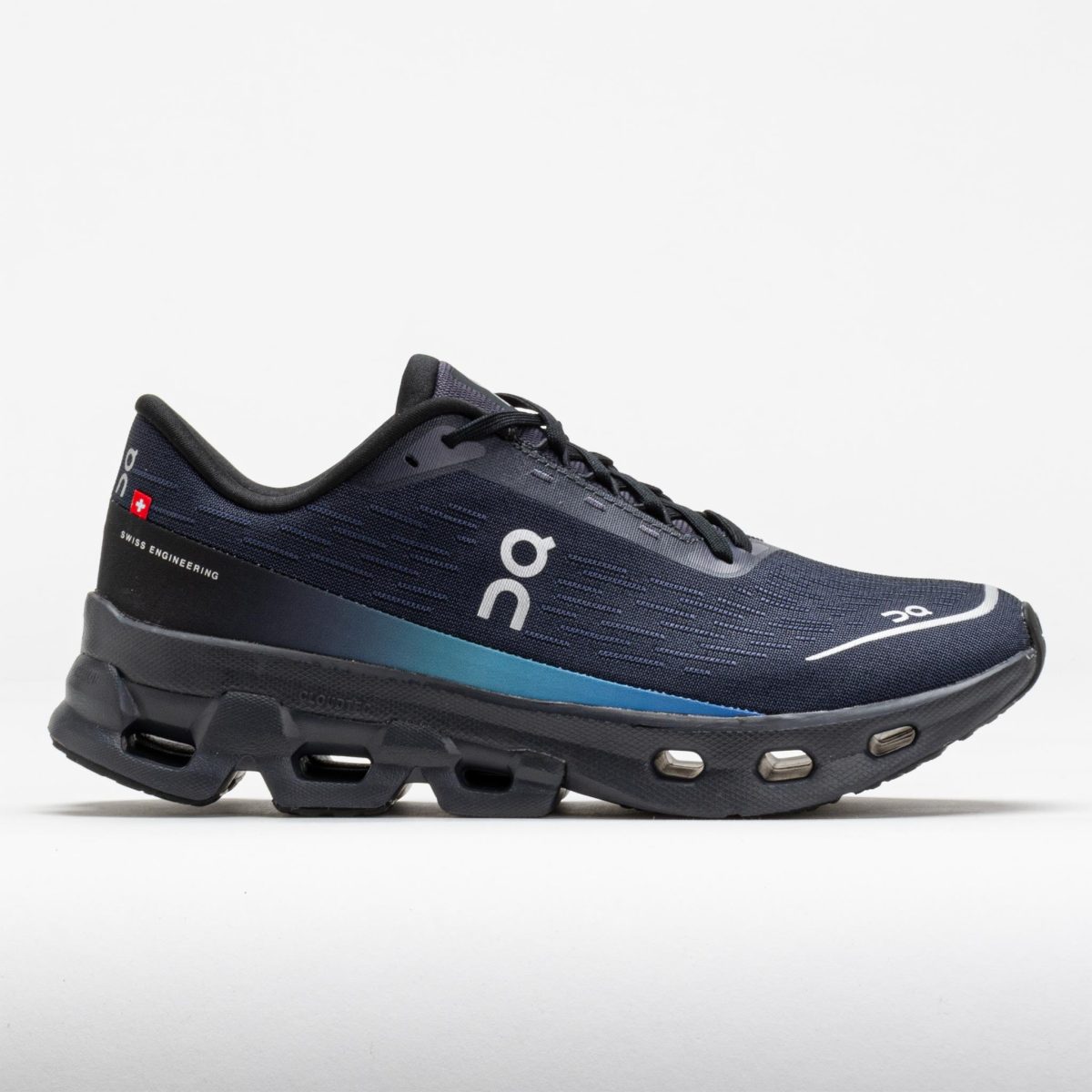 On Cloudspark Women's Running Shoes Black/Blueberry Size 9 Width B - Medium