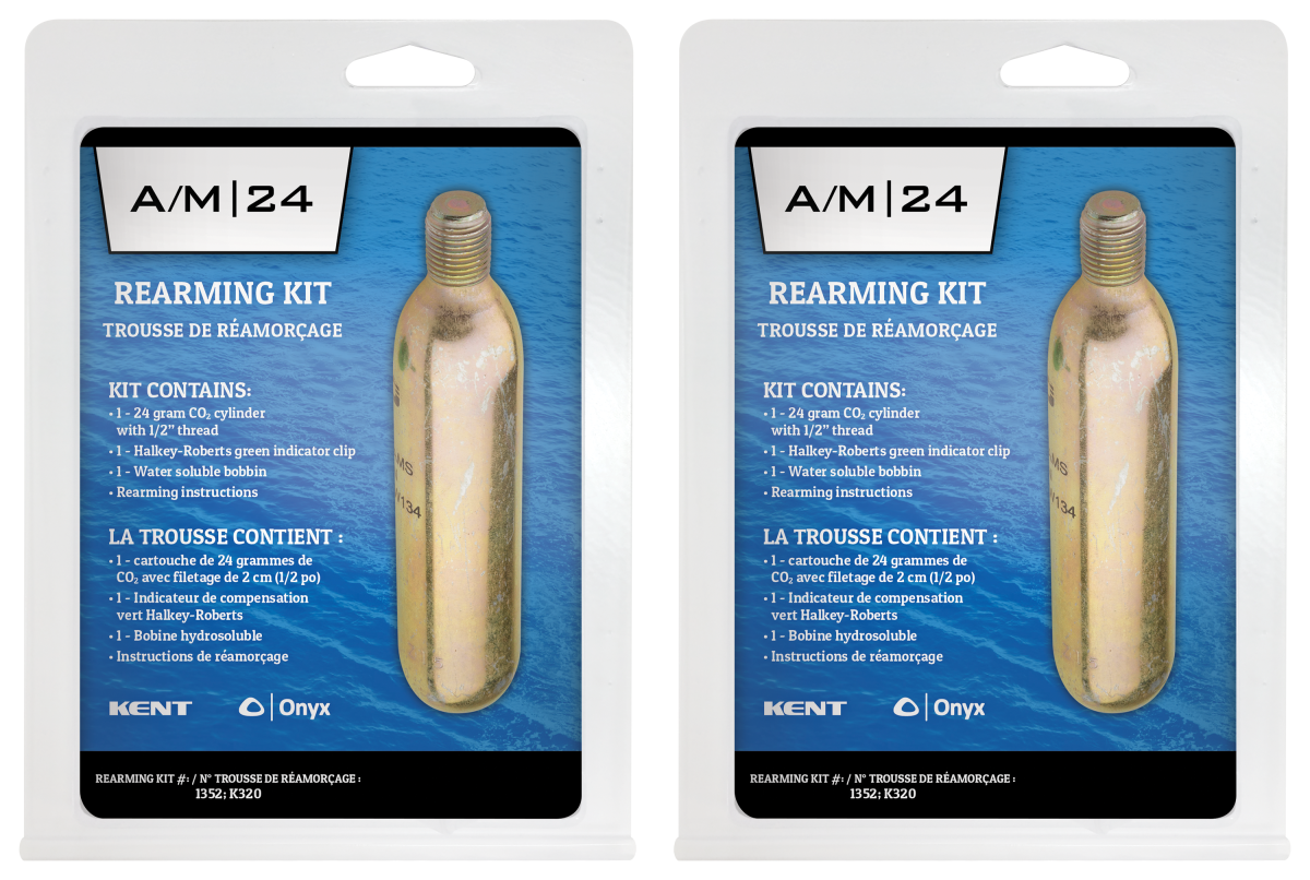 Onyx AM24 24-Gram Inflatable Life Vest Rearming Kit - 2 Pack