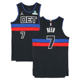 Paul Reed Detroit Pistons Player-Issued #7 Black Jersey from the 2024-25 NBA Season - Size 50+4