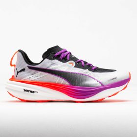 Puma Deviate NITRO Elite Trail Men's Trail Running Shoes Puma White/Glowing Red Size 9.5 Width D - Medium