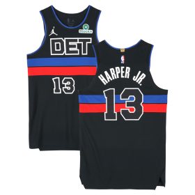 Ron Harper Detroit Pistons Player-Issued #13 Black Jordan Brand Jersey from the 2024-25 NBA Season - Size 48+4