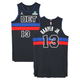 Ron Harper Detroit Pistons Player-Issued #13 Black Jordan Brand Jersey from the 2024-25 NBA Season - Size 50+6