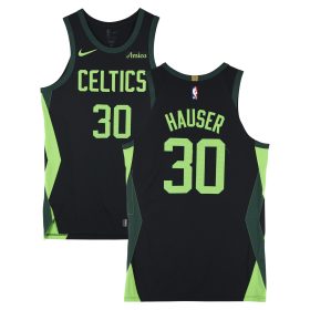 Sam Hauser Boston Celtics Game-Used #30 Black City Edition Jersey vs. Cleveland Cavaliers on February 28, 2025 - Size 48+4