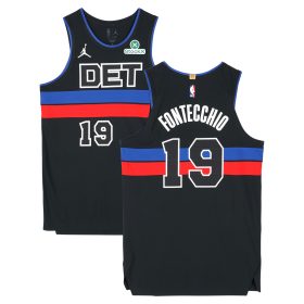 Simone Fontecchio Detroit Pistons Player-Issued #19 Black Jordan Brand Jersey from the 2024-25 NBA Season - Size 50+4