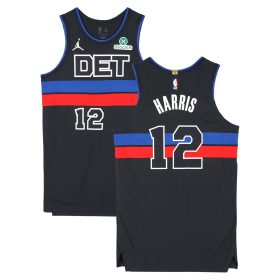 Tobias Harris Detroit Pistons Player-Issued #12 Black Jordan Brand Jersey from the 2024-25 NBA Season - Size 50+6