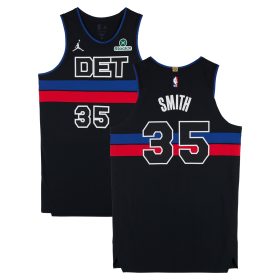 Tolu Smith Detroit Pistons Player-Issued #35 Black Jordan Brand Jersey from the 2024-25 NBA Season - Size 52+6