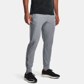 Under Armour Qualifier Run Elite Pants Men's Running Apparel Steel Light Heather, Size Small