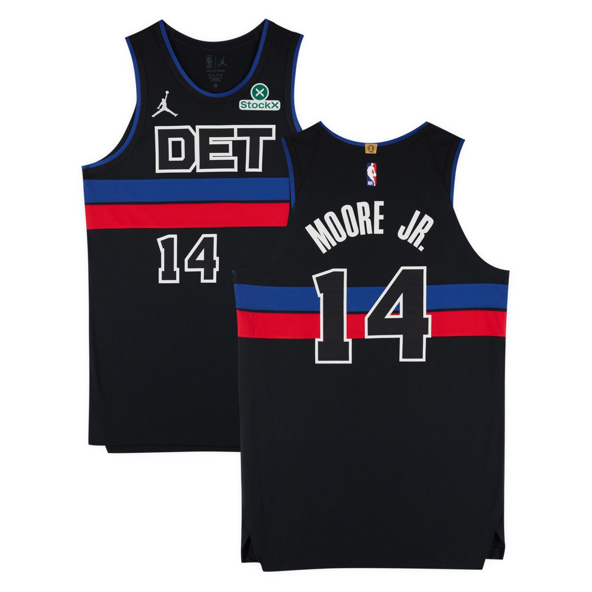 Wendell Moore Jr. Detroit Pistons Player-Issued #14 Black Statement Edition Jersey from the 2024-25 NBA Season - Size 50+4
