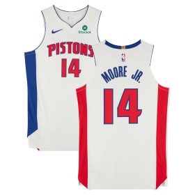 Wendell Moore Jr. Detroit Pistons Player-Issued #14 White Nike Jersey from the 2024-25 NBA Season - Size 50+4