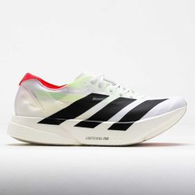 adidas Adizero Adios Pro 4 Women's Running Shoes White/Black/Silver Metallic Size 9.5 Width D - Medium