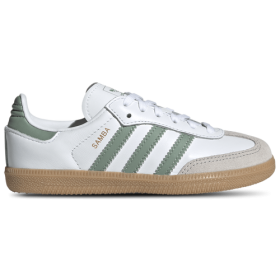 adidas Originals Boys adidas Originals Samba - Boys' Preschool Shoes Gum/White/Silver Green Size 1.0