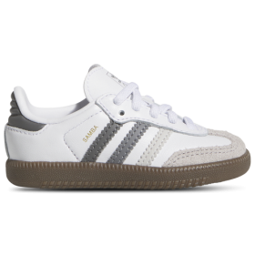 adidas Originals Boys adidas Originals Samba - Boys' Toddler Soccer Shoes White/Grey/Grey Size 10.0
