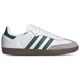adidas Originals Mens adidas Originals Samba OG - Mens Shoes Footwear White/Collegiate Green/Clear Granite Size 10.0