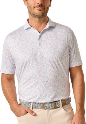 johnnie-O Specs Performance Jersey Men's Golf Polo - Multicolor, Size: Large