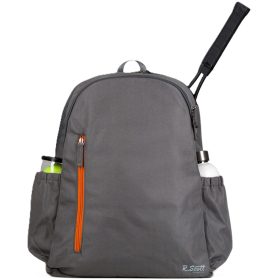 Ame & Lulu R Scott Tennis Backpack (Charcoal/Orange)