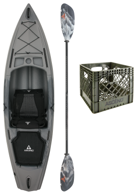 Ascend 10SI Sit-In Kayak Fishing Package - Covert