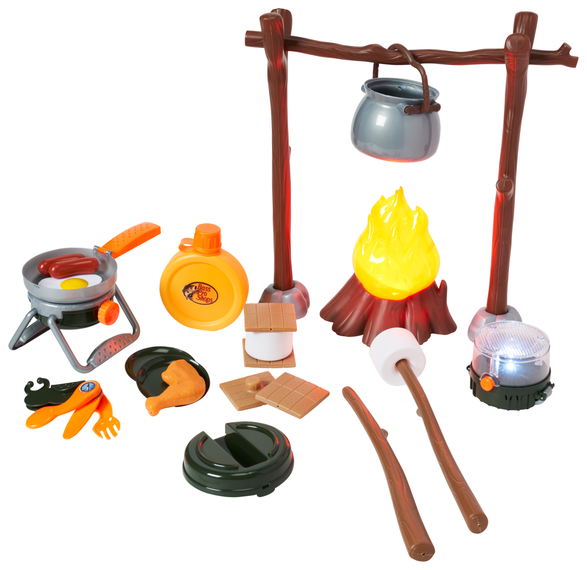 Bass Pro Shops 26-Piece Camp Lantern Toy Set for Kids