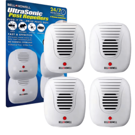 Bell + Howell Ultrasonic Pest Repeller 4-Pack