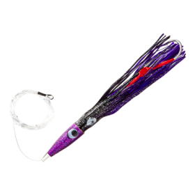 C & H Lures Wahoo Whacker Saltwater Lure - 11-1/2" - Rigged - Black/Purple