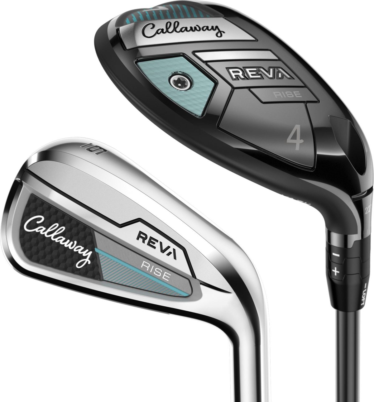 Callaway Womens REVA Rise Hybrid Combo Iron Set 2025 - RIGHT - 5H,6H,7-PW,SW - LINQ LTE 4F1 - Golf Clubs