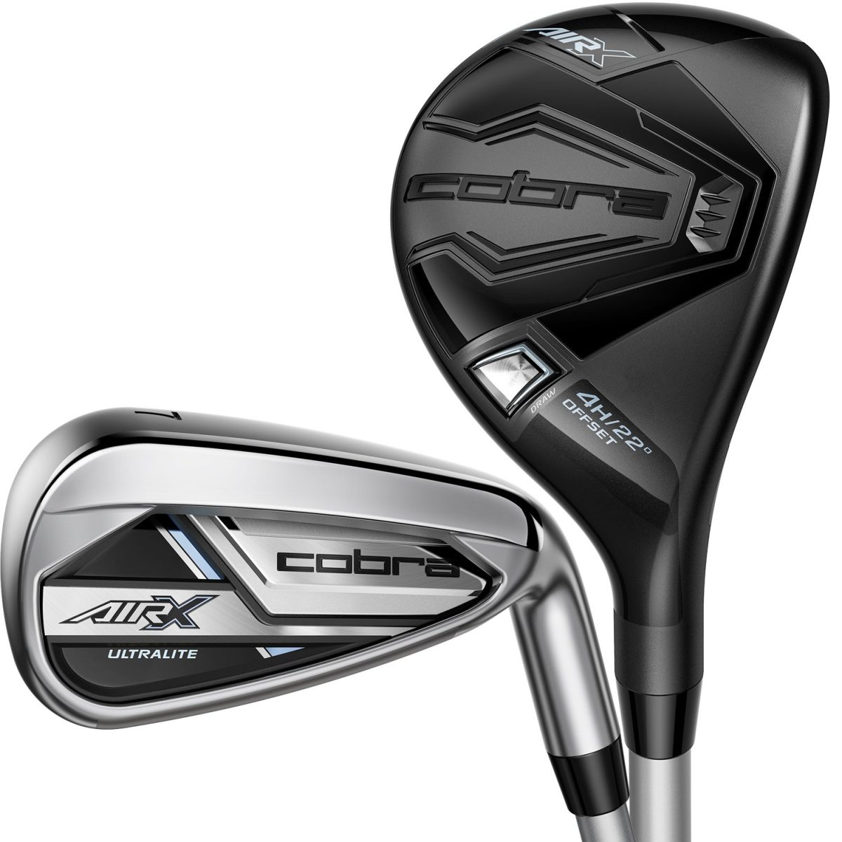 Cobra Womens AIR-X Hybrid Combo Iron Set - RIGHT - LADY - 5H,6H,7-PW,GW - Golf Clubs