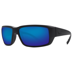 Costa Del Mar Fantail 580G Glass Polarized Sunglasses - Blackout/Blue Mirror - Medium